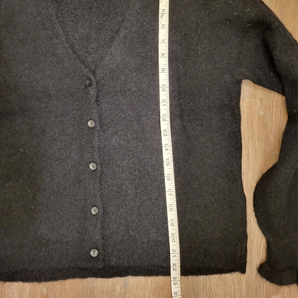 Selected Femme Curve Knit Cardigan 'Juma' Black Size Large (Wool & Alpaca) - Picture 12 of 16